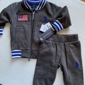 U.S. Polo Assn. Infants Jogging Tracksuit 3-6mos